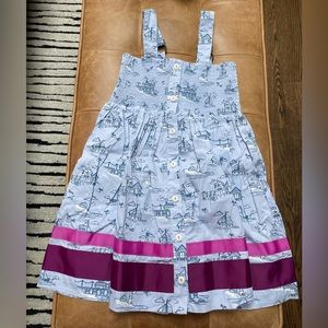 MATILDA JANE dress - size 6 - blue color with nautical theme print